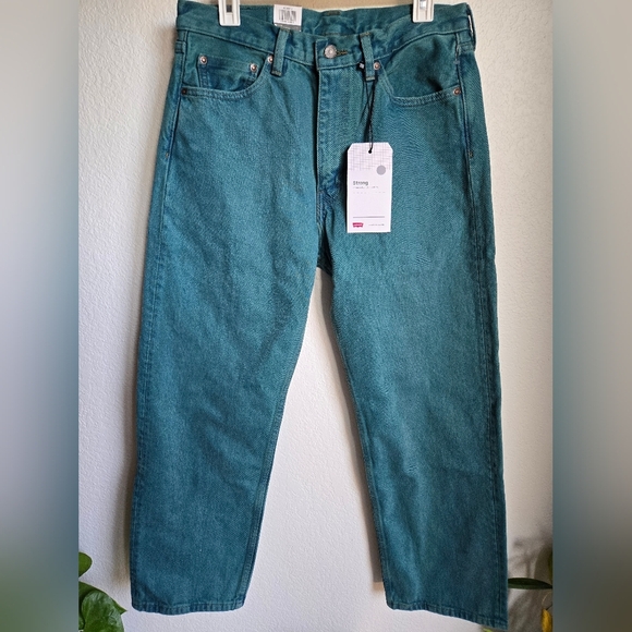 Levi's Other - levis baggy strong mens jeans fabric enhanced durability blue green 32x32